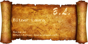 Bitner Laura névjegykártya